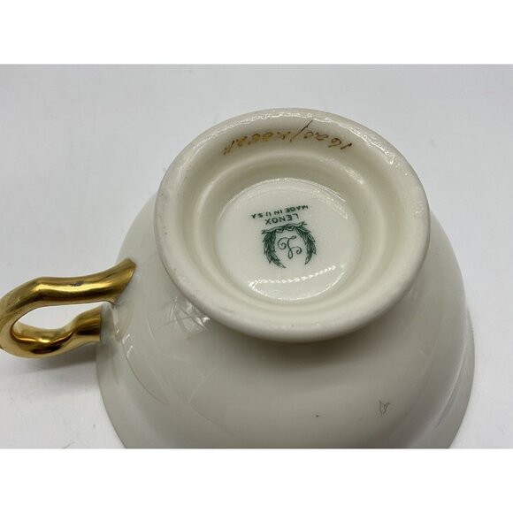 LENOX Stradivarius Blue Teacup and Saucer Retired Vintage Dinnerware Collectible - Picture 10 of 14